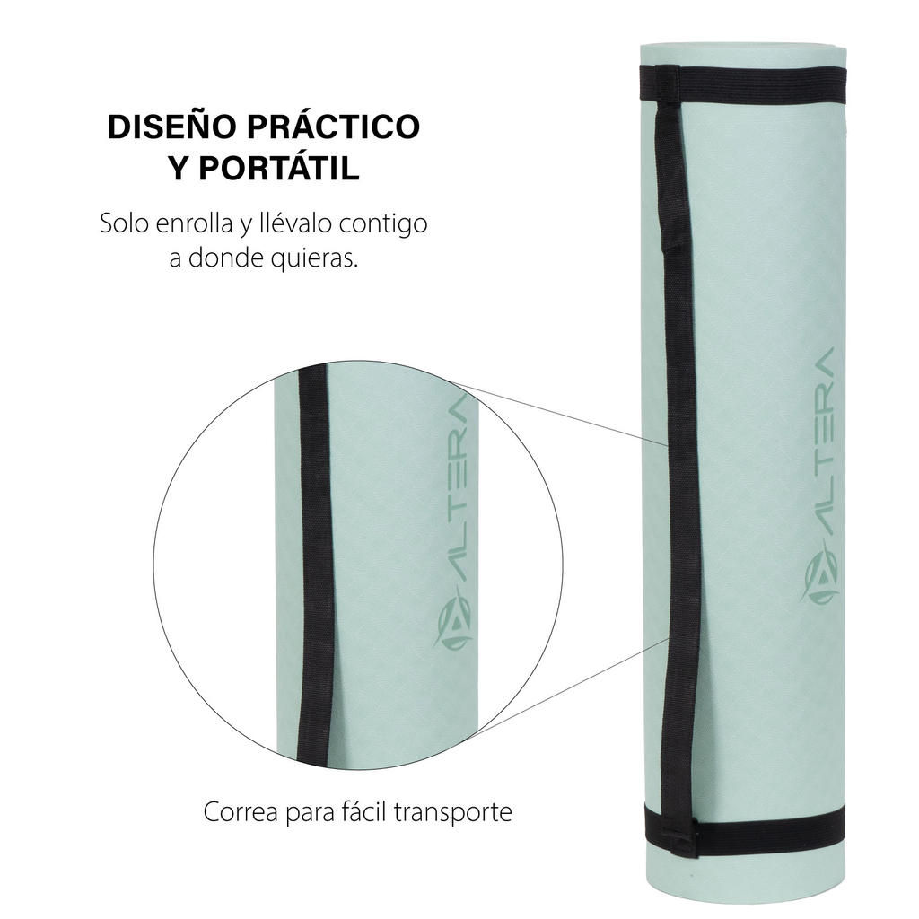 Tapete De Yoga Altera Tpe Alta Densidad Pilates Relajacion