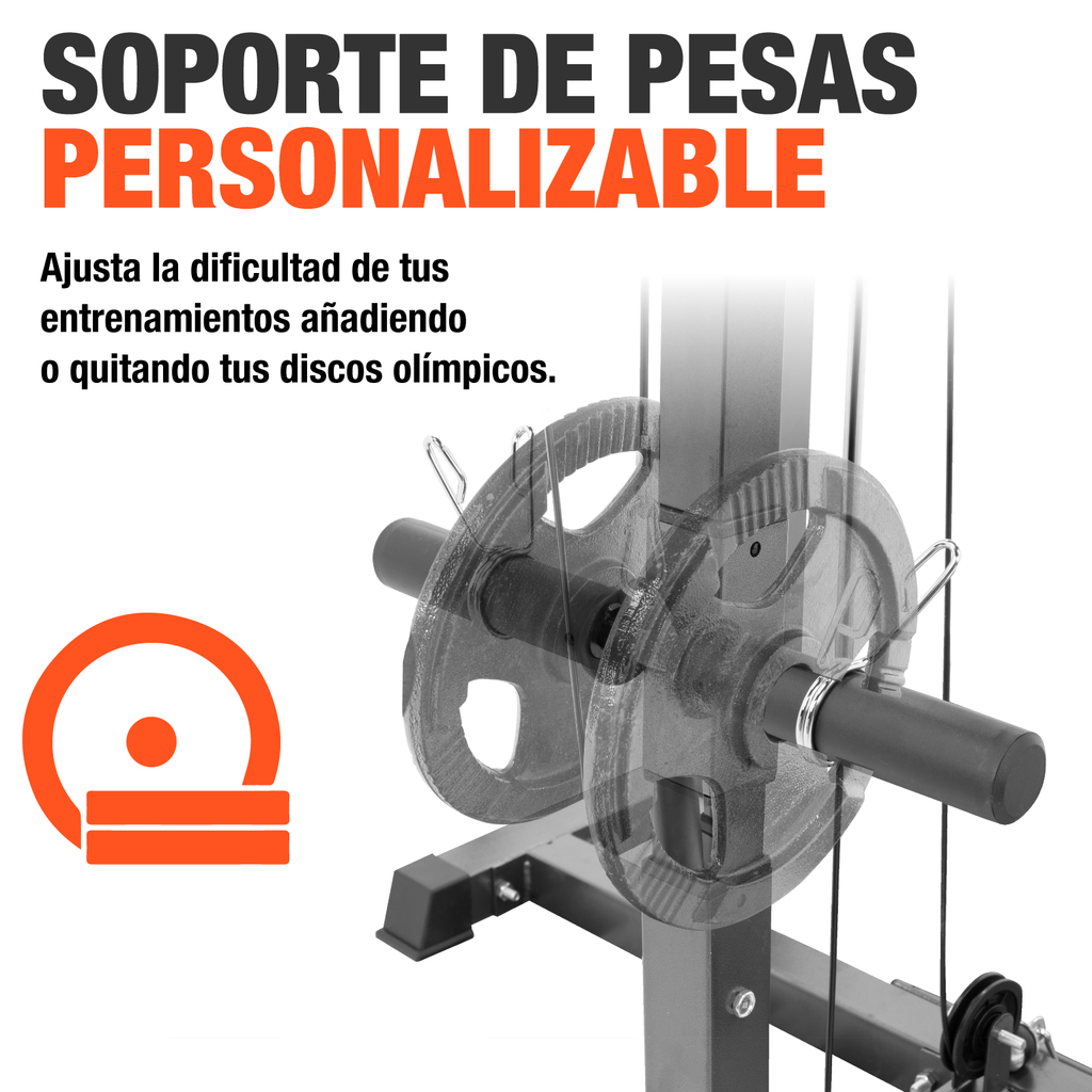 Maquina Smith Altera Jaula De Poder Gimnasio 3 Estaciones