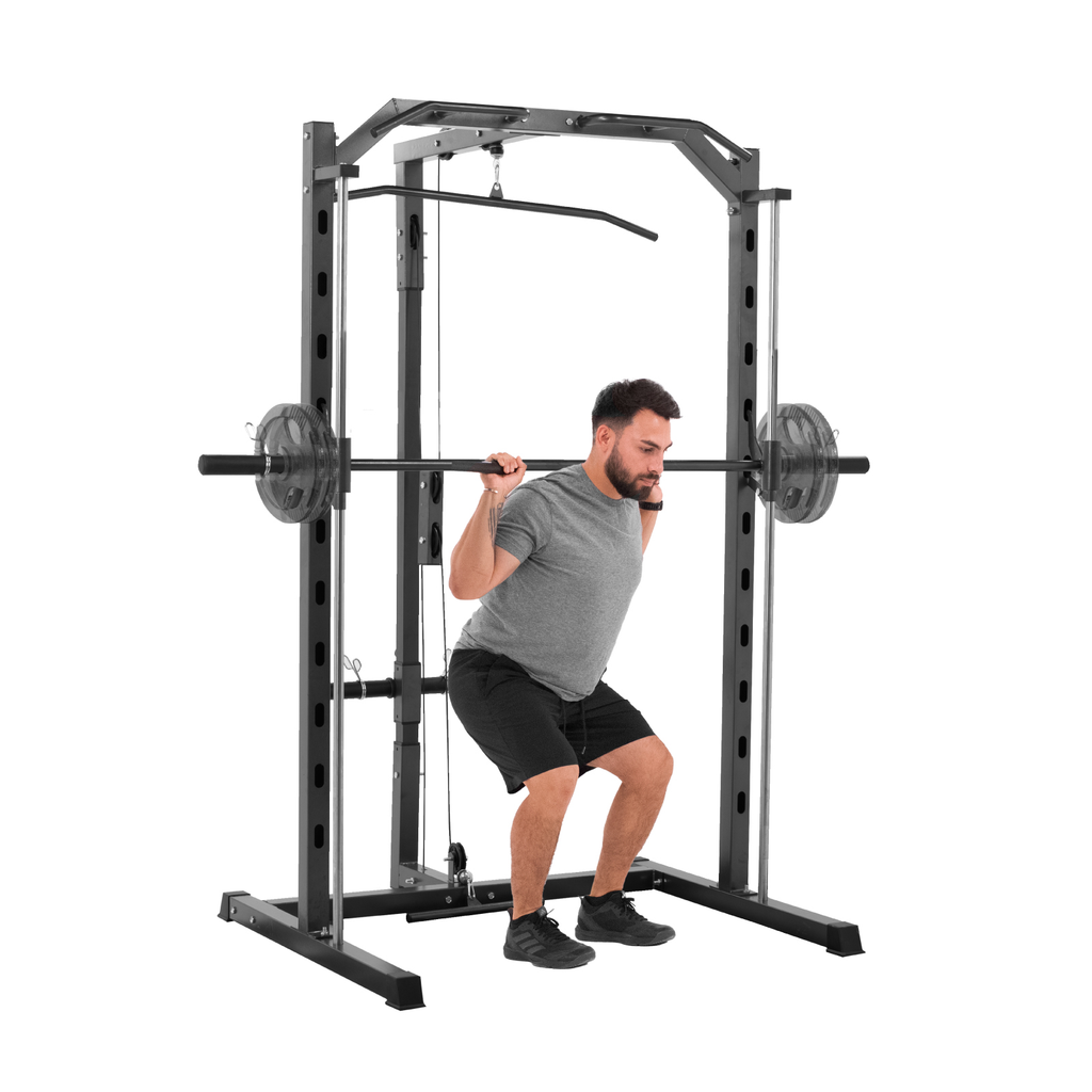 Maquina Smith Altera Jaula De Poder Gimnasio 3 Estaciones