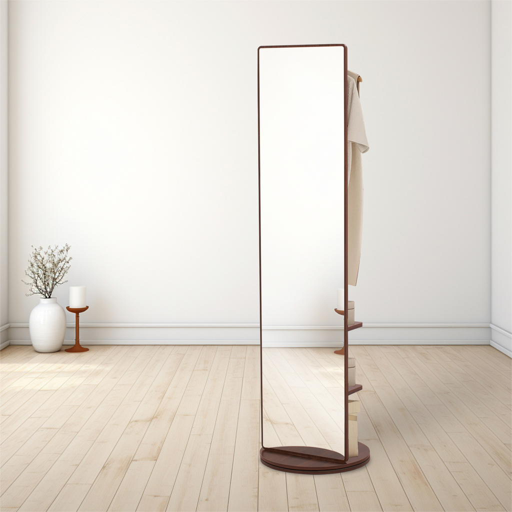 Espejo Cuerpo Completo Giratorio De Piso Decorativo Onof