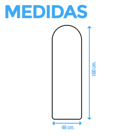Espejo De Piso Cuerpo Completo Grande Moderno Arqueado Onof