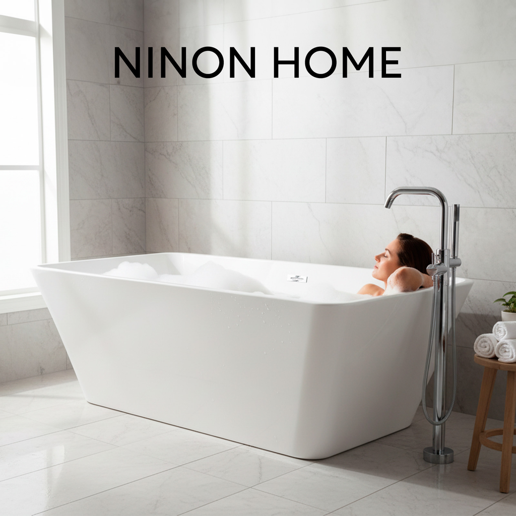 Tina De Baño Minimalista De Lujo Rectangular Ninon Home