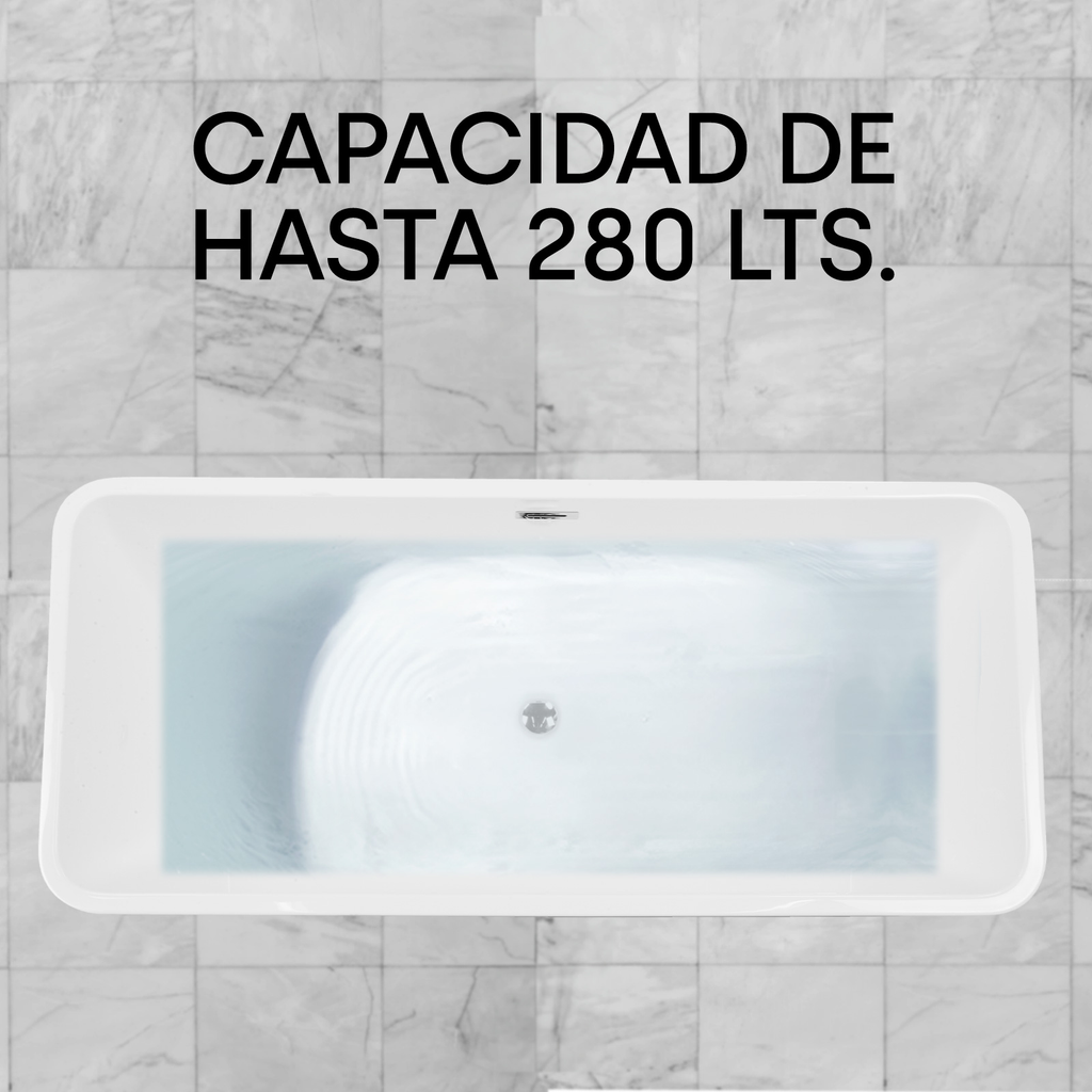 Tina De Baño Minimalista De Lujo Rectangular Ninon Home