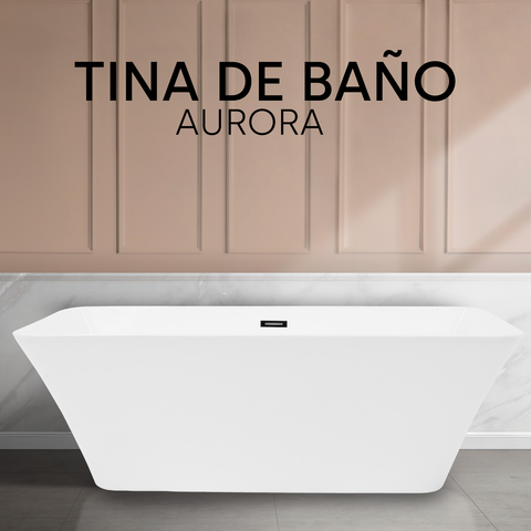 Tina De Baño Minimalista De Lujo Rectangular Ninon Home
