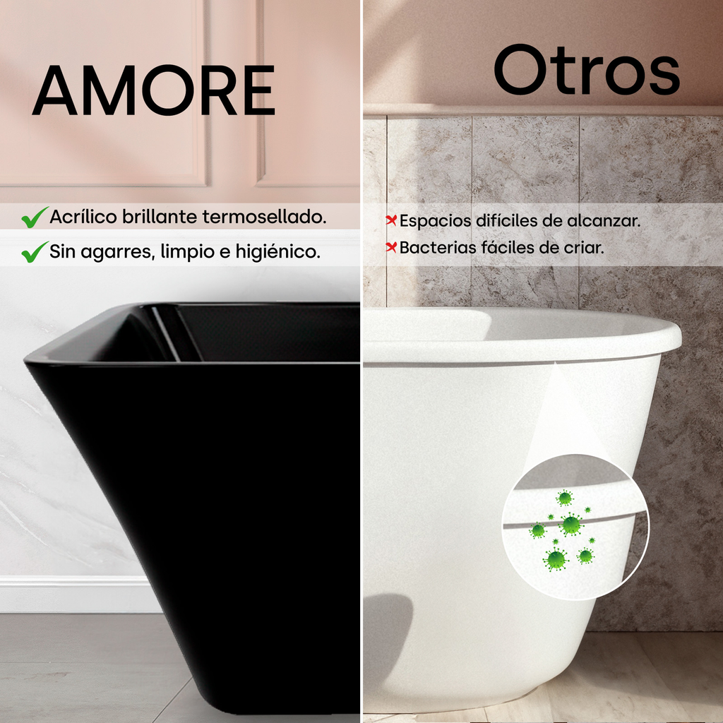 Tina De Baño Premium Ninon Home Rectangular Minimalista