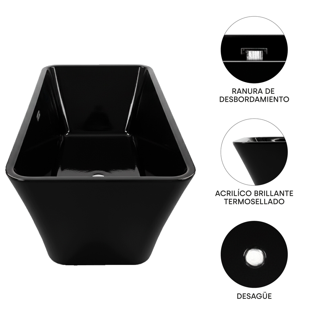 Tina De Baño Premium Ninon Home Rectangular Minimalista