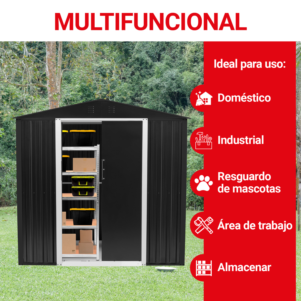 Bodega Almacenamiento Casa Cobertizo Para Exterior De Acero