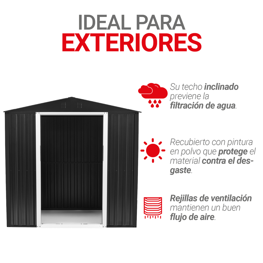 Bodega Almacenamiento Casa Cobertizo Para Exterior De Acero