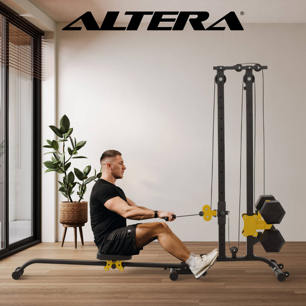 Remadora Para Ejercicio Altera Maquina Remo Plegable Cardio