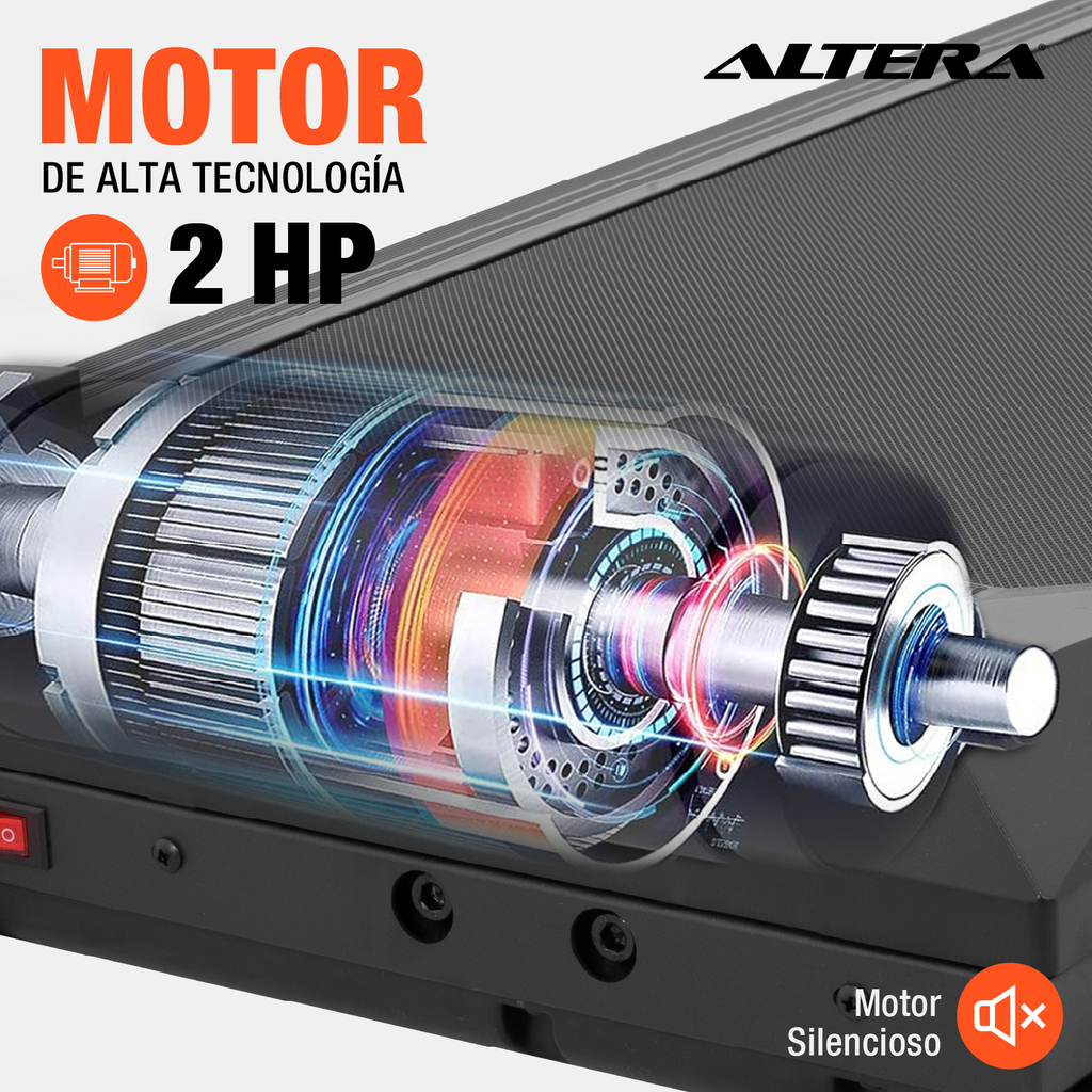 Caminadora Electrica Altera Portatil Walking Pad Inclinación