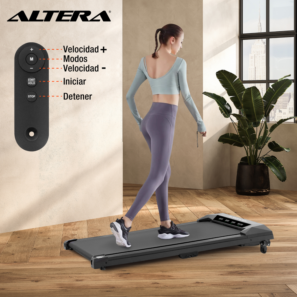 Caminadora Electrica Altera Portatil Walking Pad Inclinación