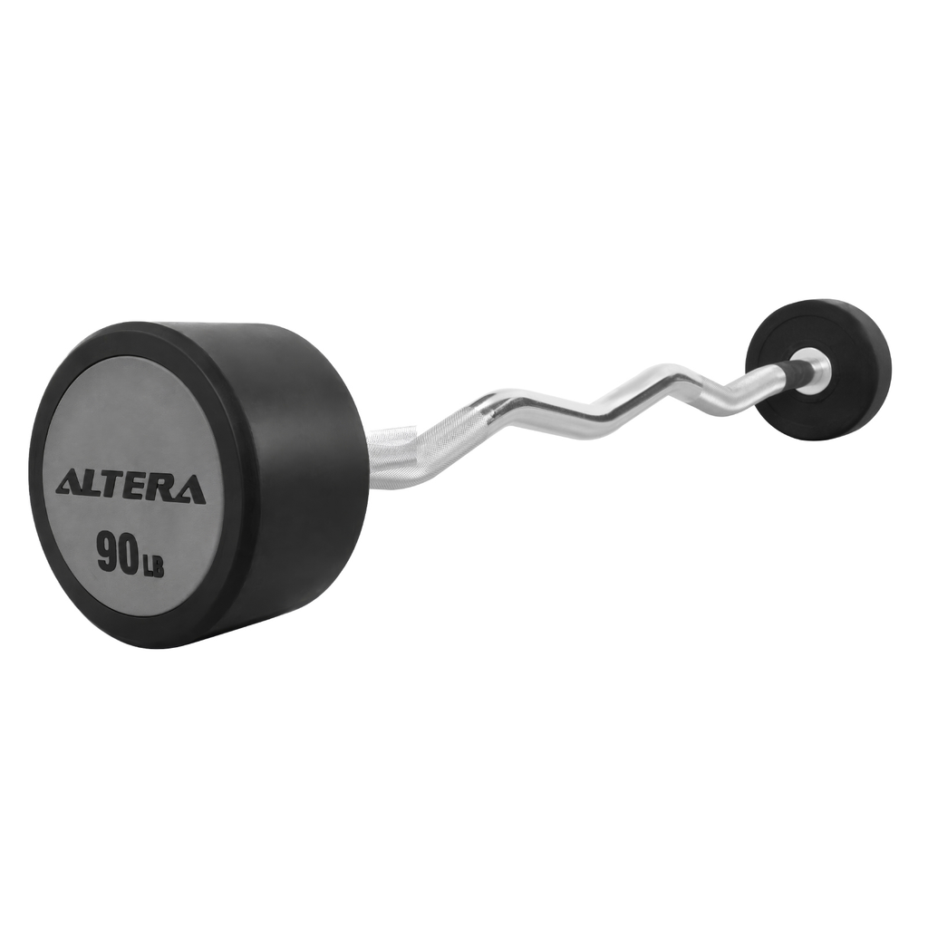 Barra Z Peso Fijo 90lb Integrado Gimnasio Entrenamiento