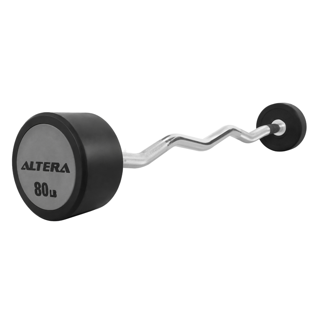 Barra Z Peso Fijo Integrado 80lb Crossfit Gimnasio Altera