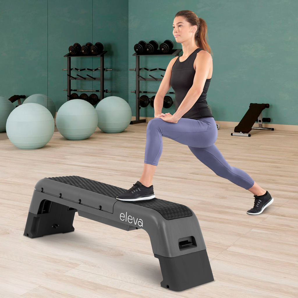 eleva Banco Multiposiciones Fitness Step Aerobicos 3 Niveles