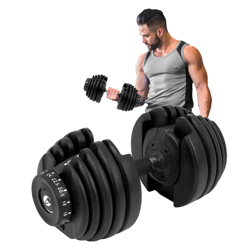 Pesa Mancuerna Ajustable Gym Diferentes Pesos 2.5 - 24 Kgs