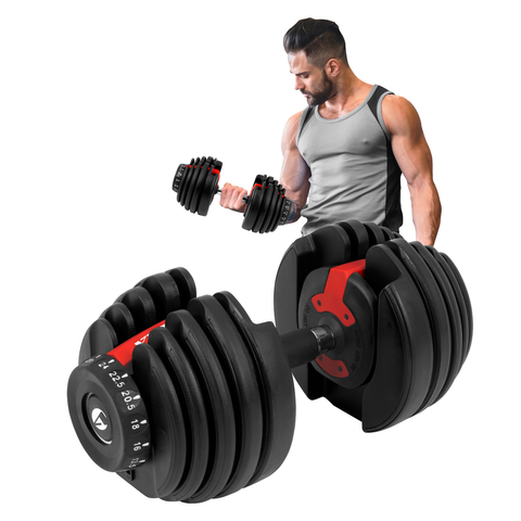 Pesa Mancuerna Ajustable Gym Diferentes Pesos 2.5 - 24 Kgs