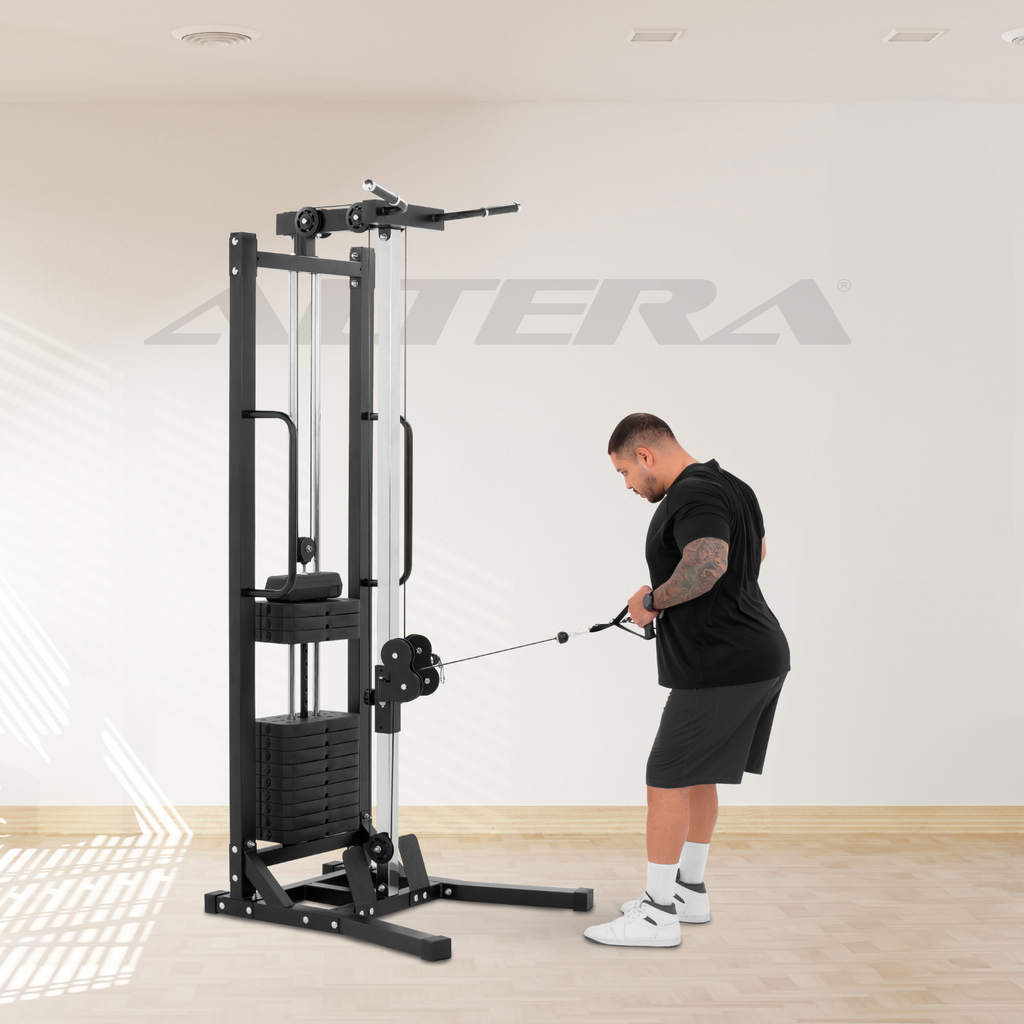 Maquina Multifuncional Gym Con Polea Peso Ajustable Altera