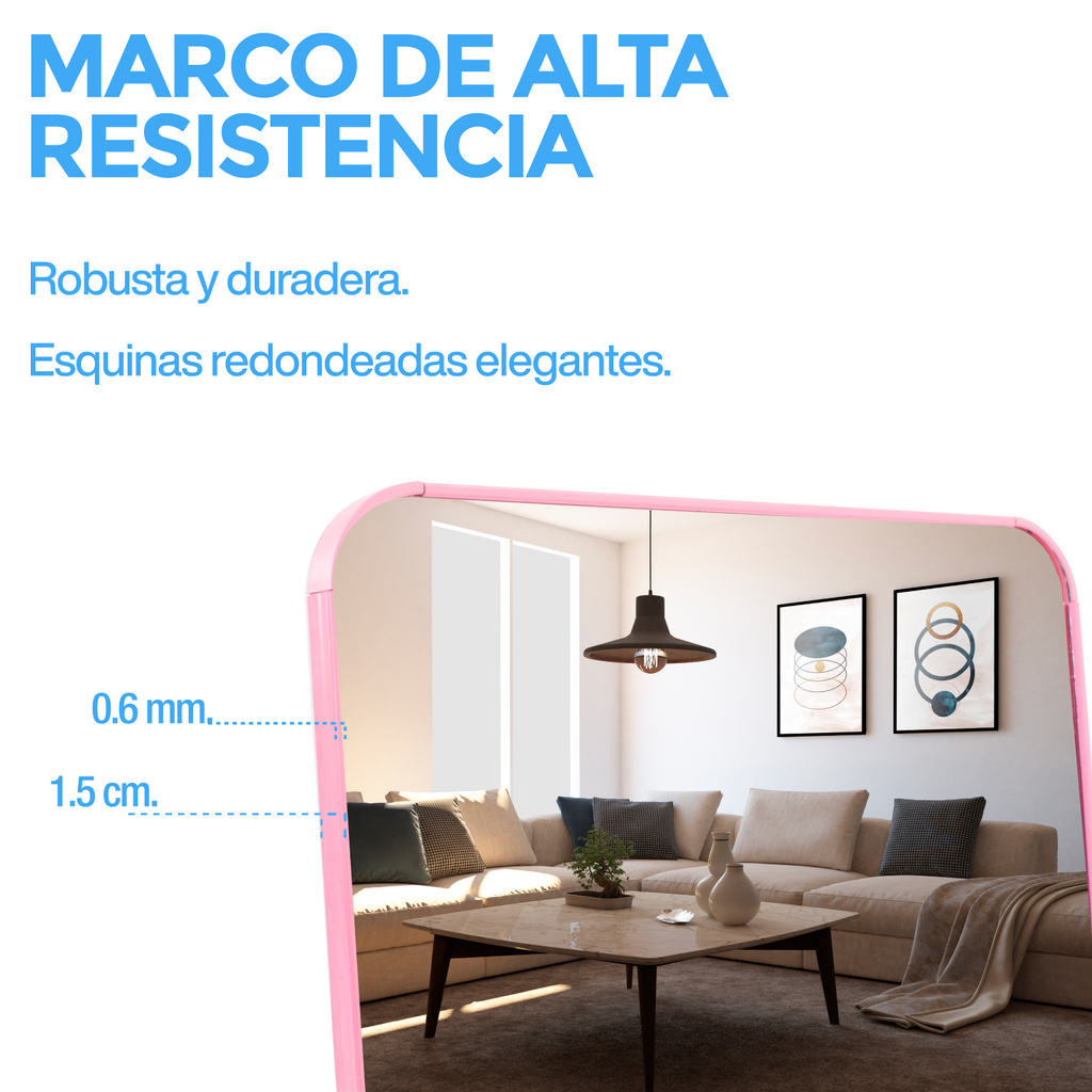 Espejo Cuerpo Completo Onof Marco Grande Moderno Rectangular