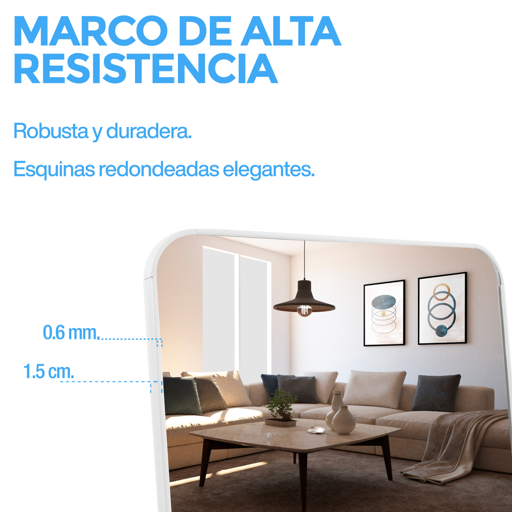 Espejo Cuerpo Completo Onof Marco Grande Moderno Rectangular