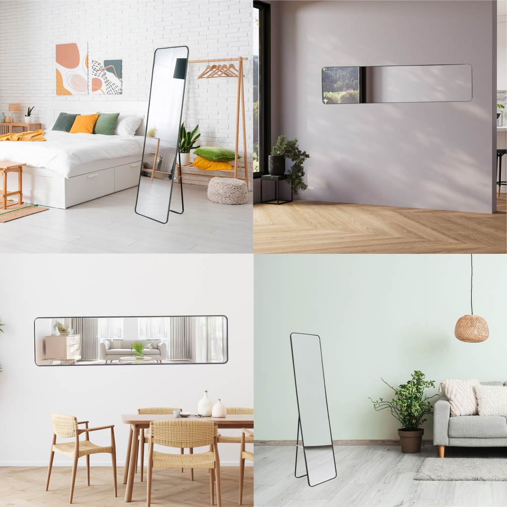 Espejo Cuerpo Completo Grande Onof Marco Rectangular Moderno