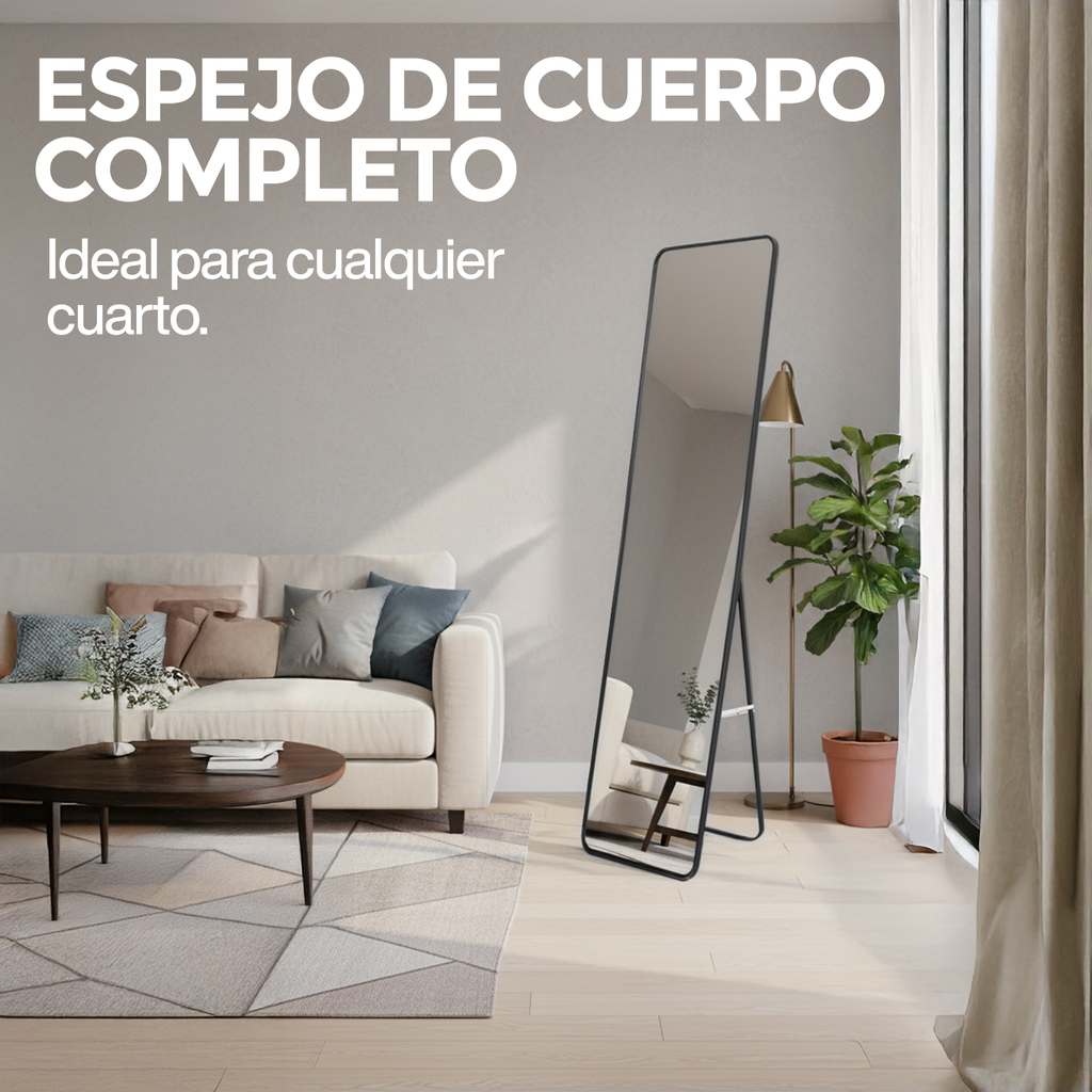 Espejo Cuerpo Completo Grande Onof Marco Rectangular Moderno