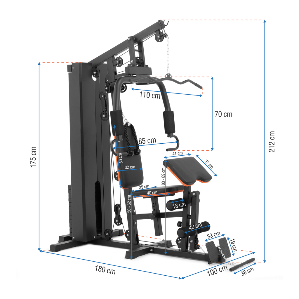 Gimnasio Multifuncional Para Piernas Gluteos Abdomen Altera