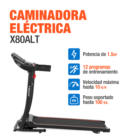 Caminadora Electrica Plegable Altera 12 Programa Profesional