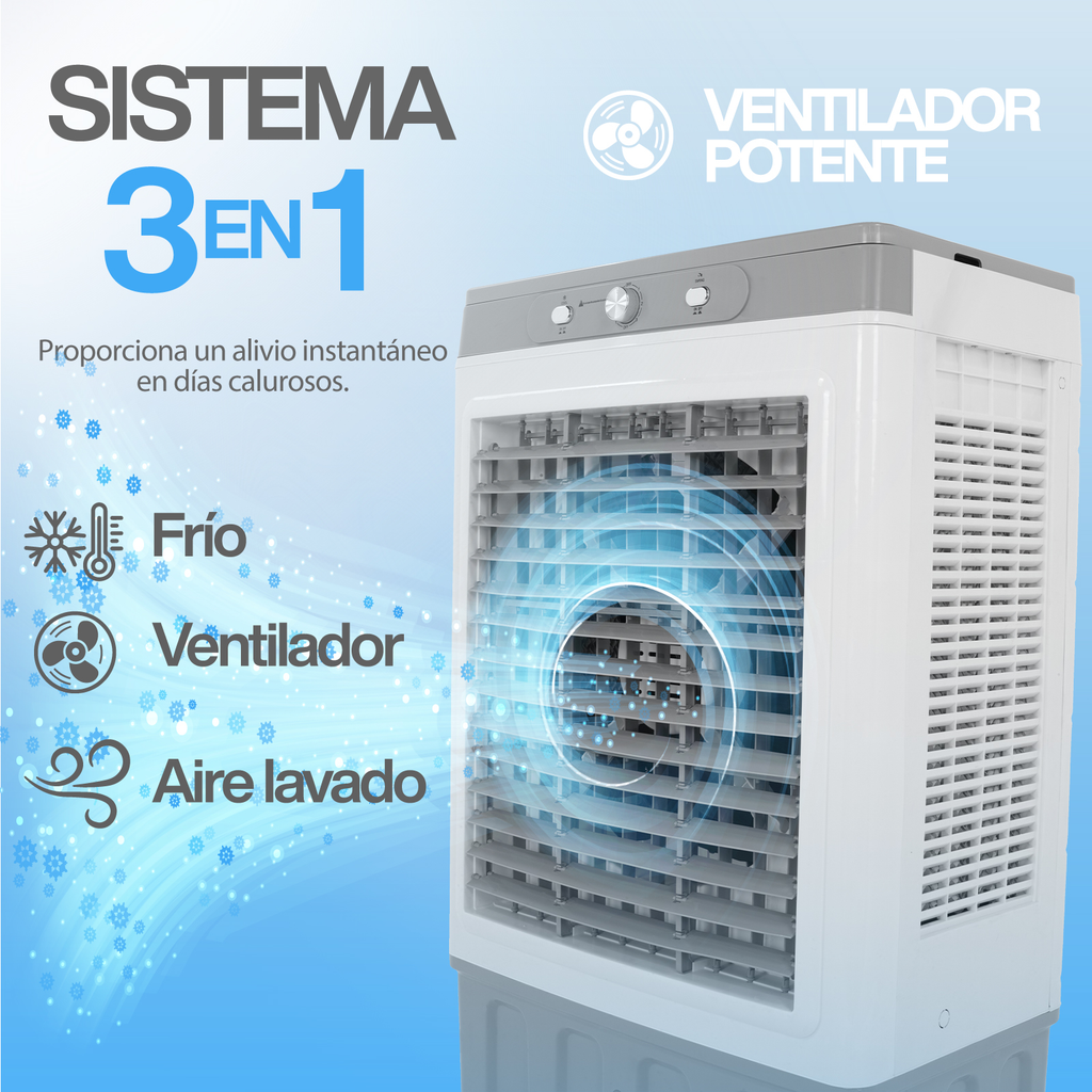 Enfriador De Aire Evaporativo Stuka Ventilador Cool Air 100l