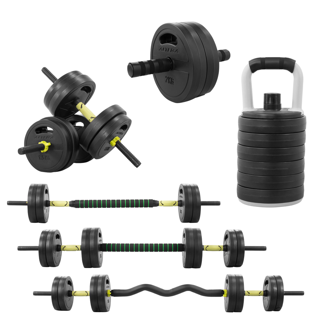 Set De Mancuernas Ajustables 15kg Altera Pesas Gym Ejercicio