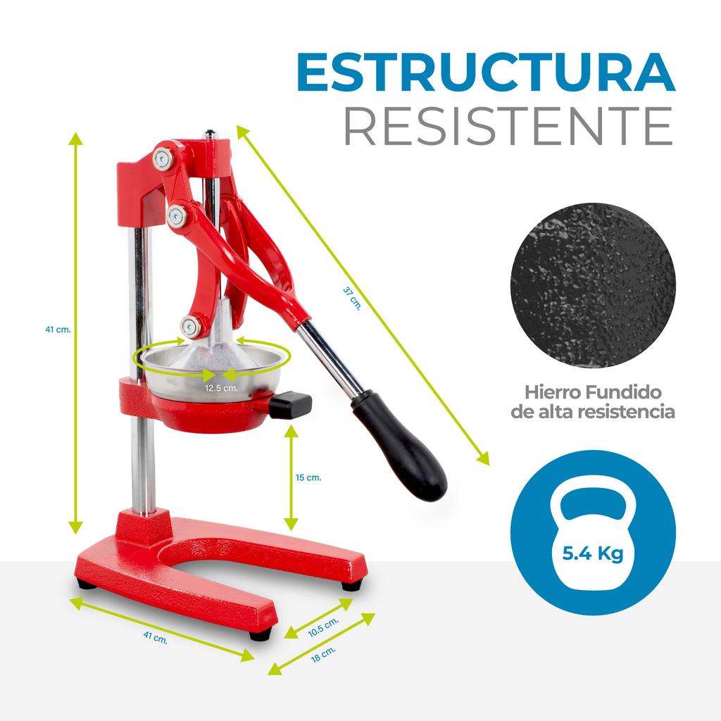 Exprimidor de Naranjas Citricos Manual Palanca Uso Rudo Onof