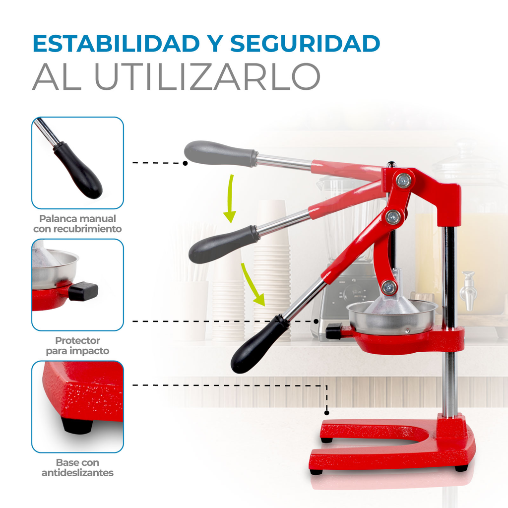 Exprimidor de Naranjas Citricos Manual Palanca Uso Rudo Onof