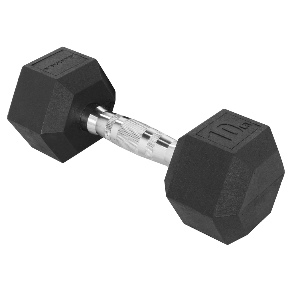 Mancuerna Hexagonal Acero Forro de Neopreno 10LBS