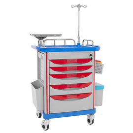 Carro Rojo De Emergencia Medica Onof Abs Con Accesorios