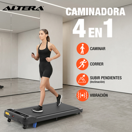 Caminadora Electrica Walking Pad 4En1 Inclinación Vibratoria