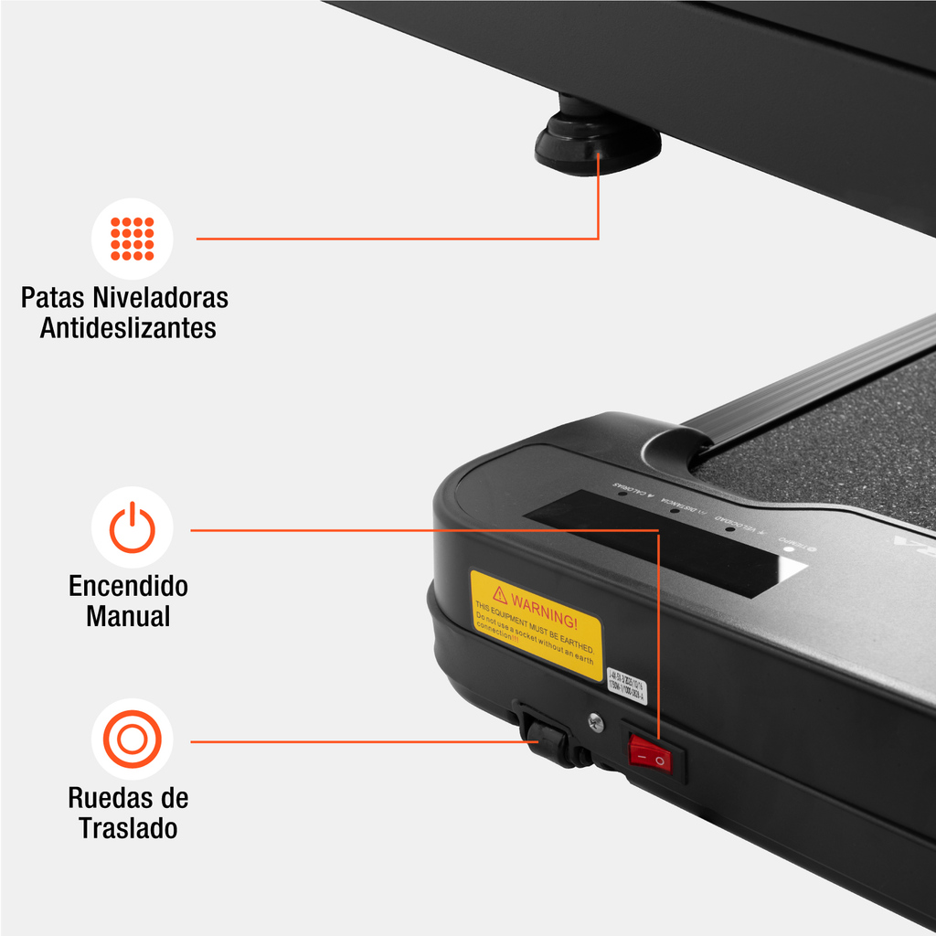 Altera HOMESTEP-2 Caminadora tipo cinta eléctrica motor 1.5 HP Negro
