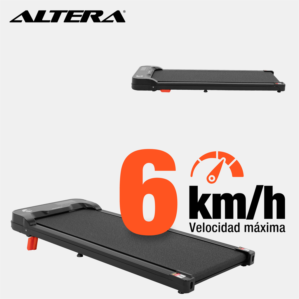 Altera HOMESTEP-2 Caminadora tipo cinta eléctrica motor 1.5 HP Negro