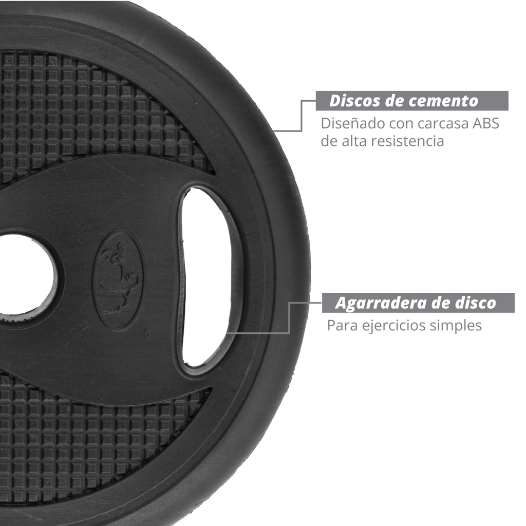 Set Mancuernas Altera 20 Kg Barra Recta Pesas Para Ejercicio