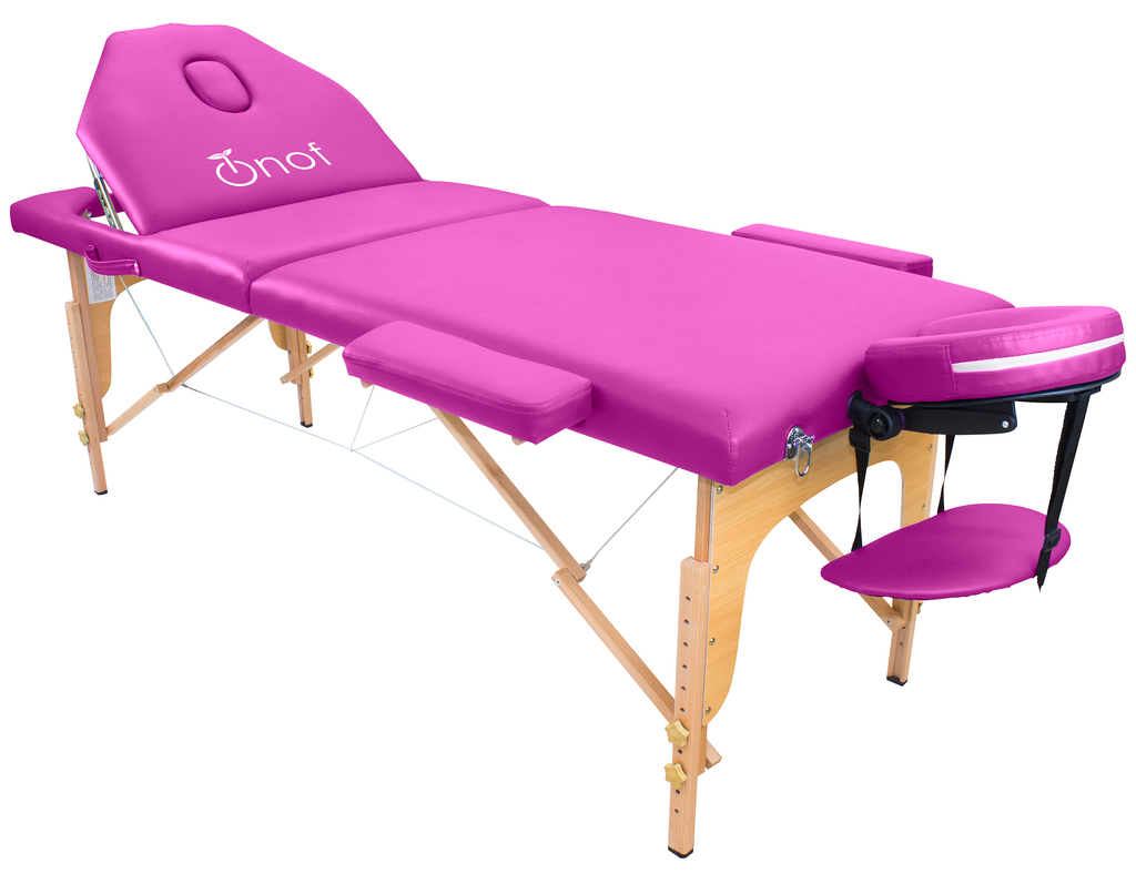 Onof MB-001 Cama de Masajes 3 secciones Rosa