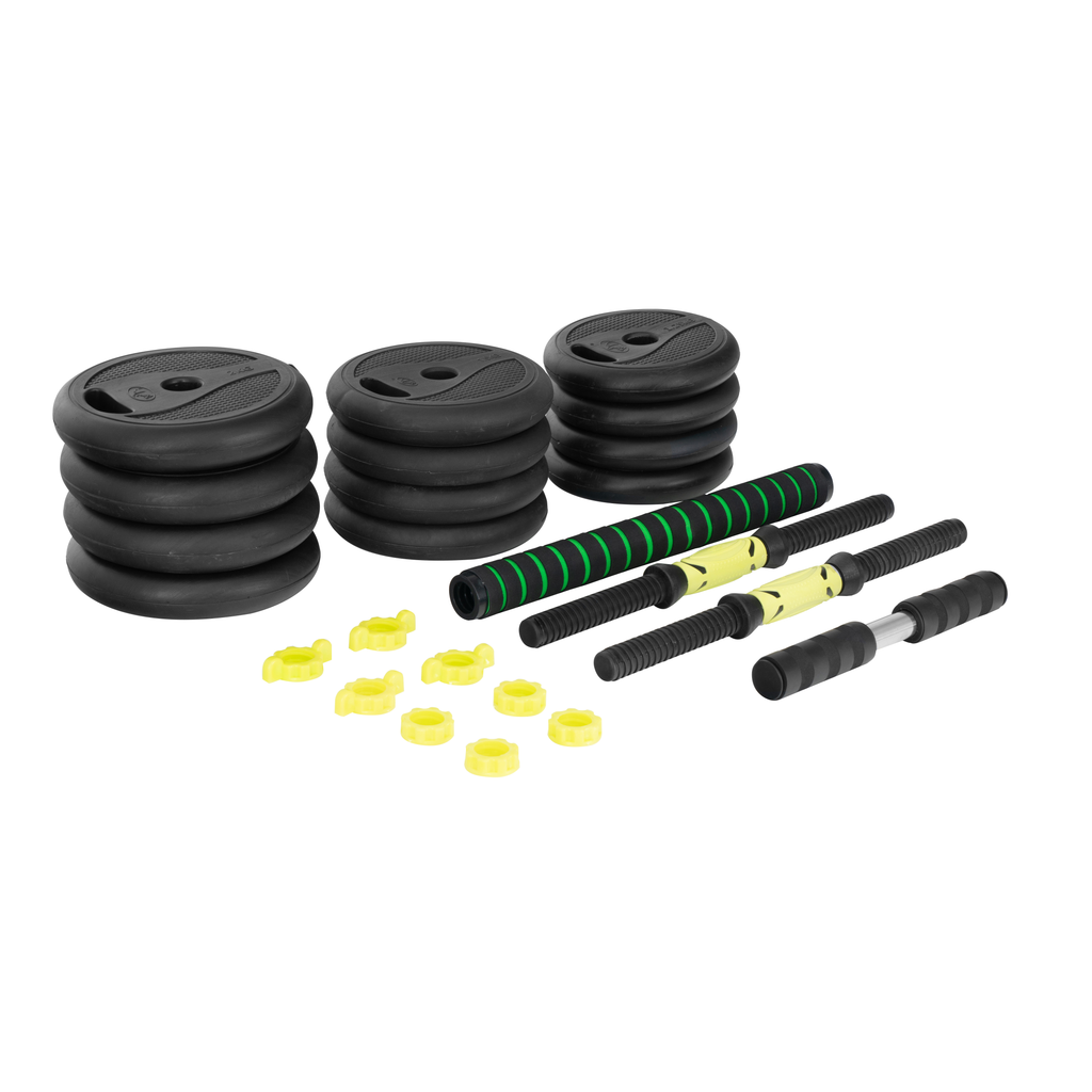 Set Mancuernas Altera 20 Kg Barra Recta Pesas Para Ejercicio