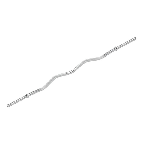 Barra Z Zeta Para Pesas Cromada 1.20 Mts Rosca Discos
