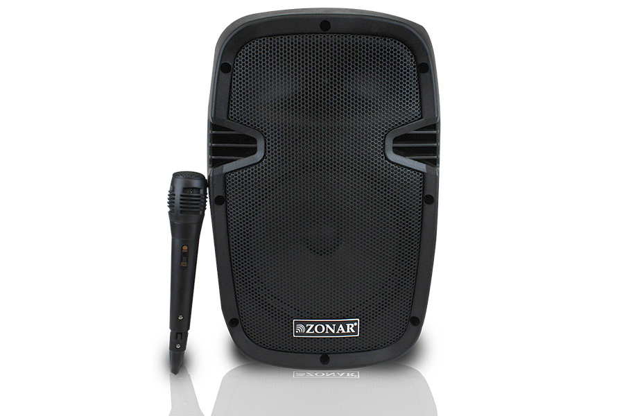 Zonar Z8 Bt R Bafle Amplificado Recargable C/ Mic 8 Pulg. Bt Fm Usb