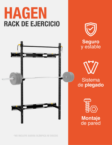 Hagen Rack Para Pared Gimnasio Multifuncional Para Pesas