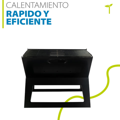 Mini Asador Tipo Maletin Portatil Parrilla Aire Libre