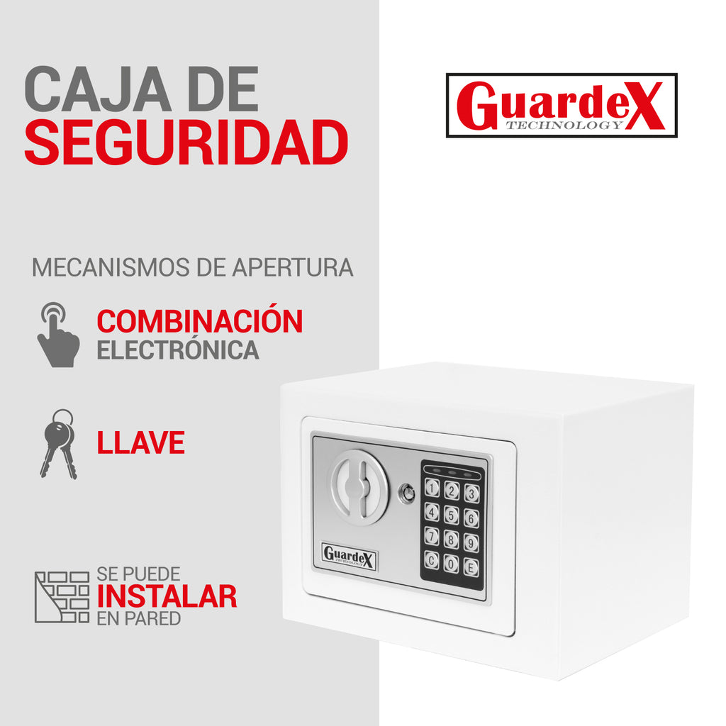 Mini Caja Fuerte Electrónica De Seguridad Combinacion Llave