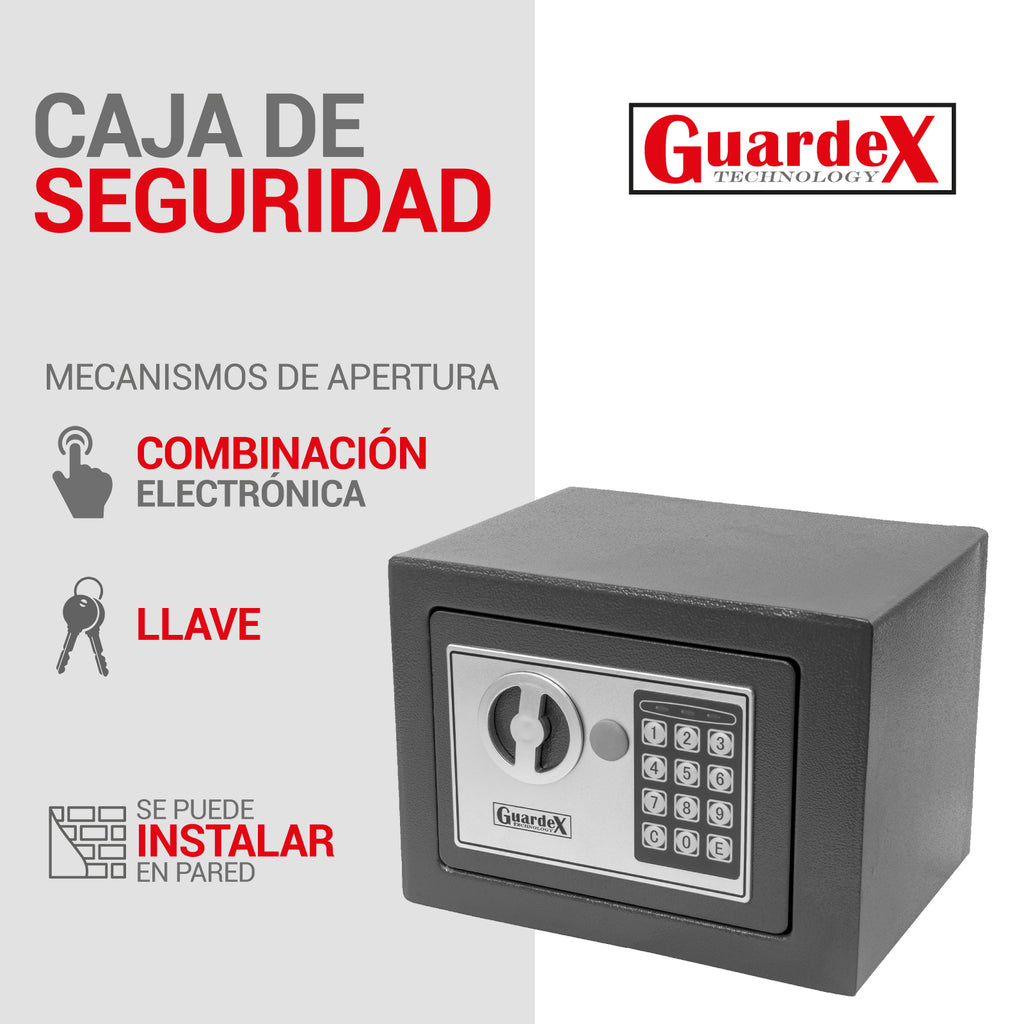 Mini Caja Fuerte Electrónica De Seguridad Combinacion Llave