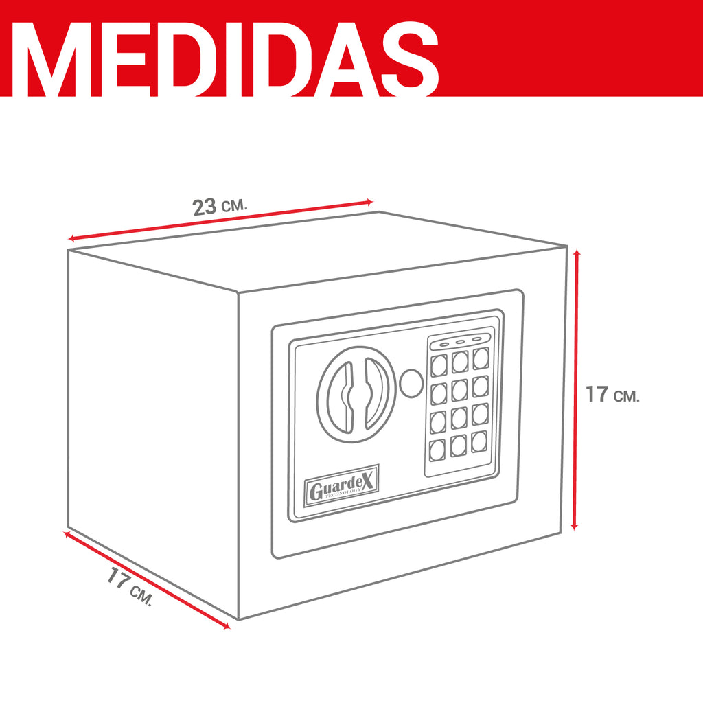 Mini Caja Fuerte Electrónica De Seguridad Combinacion Llave