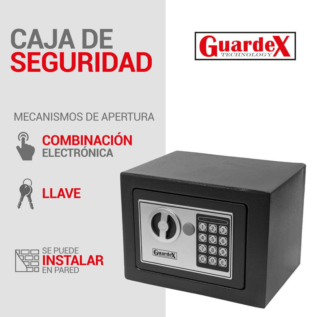 Mini Caja Fuerte Electrónica De Seguridad Combinacion Llave