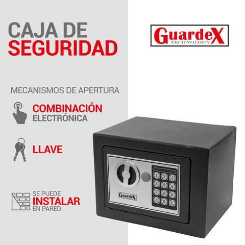 Mini Caja Fuerte Electrónica De Seguridad Combinacion Llave