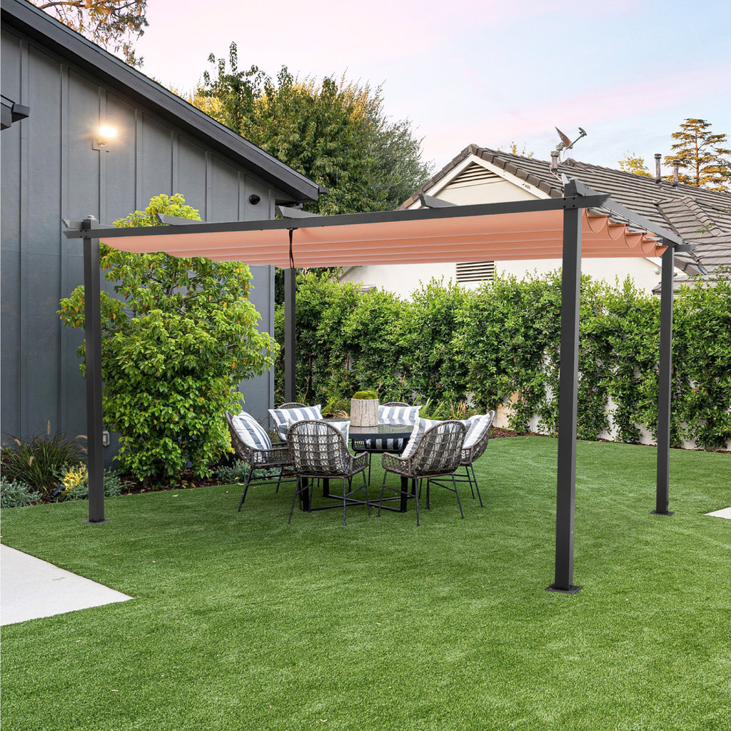 Toldo Pergola Onof Carpa Exterior Retractil Proteccion Uv