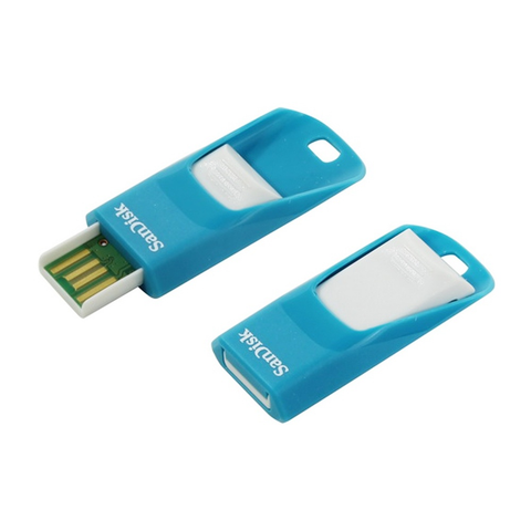 Sandisk Cruzer Edge Memoria Usb 16 Gb, Usb 2.0, Azul/Gris - ordena-com.myshopify.com